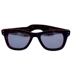 New KOMONO Allen Red & Black Sunglasses tortoise